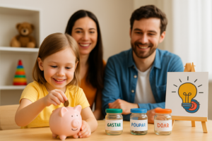 Ensine educação financeira para crianças de forma simples e divertida. Descubra atividades por faixa etária, como usar mesada e como falar de dinheiro sem traumas.
