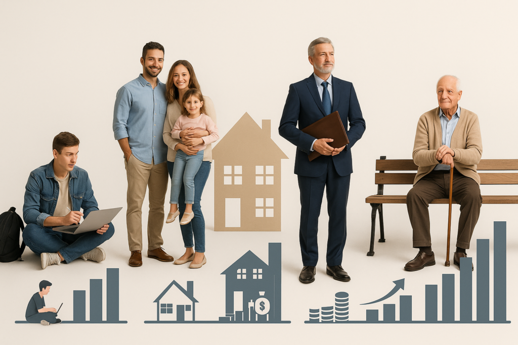 Planejamento Financeiro por Faixa Etária: Seu Guia Completo para Construir Patrimônio em Cada Fase da Vida